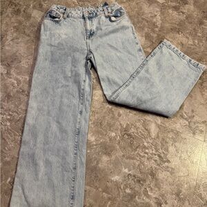 Cat & Jack Blue Straight Leg Jeans with Light Wash